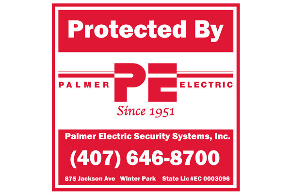Protected by Palmer Electric tel: 4076468700, Security System Palmer Electric