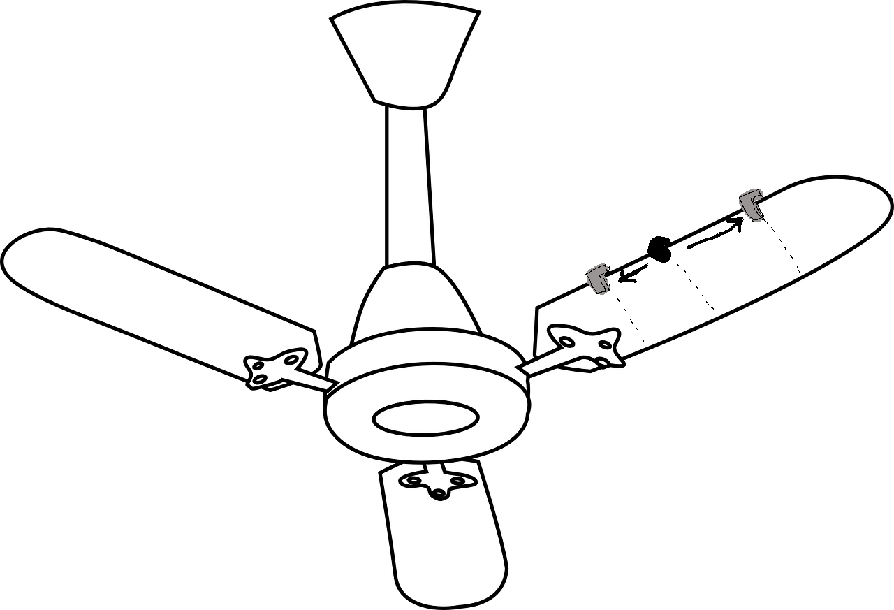 ceiling fan balancing clips