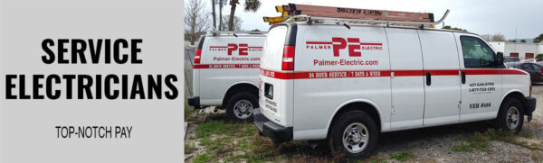 Service Electricians, top-notch pay, Job Orlando ad