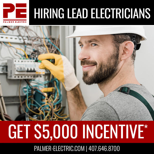 Palmer Electric Hiring Electrician Ad