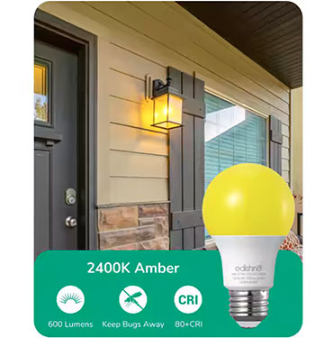 Dusk to Dawn Outdoor Yellow LED Bug Light Bulb