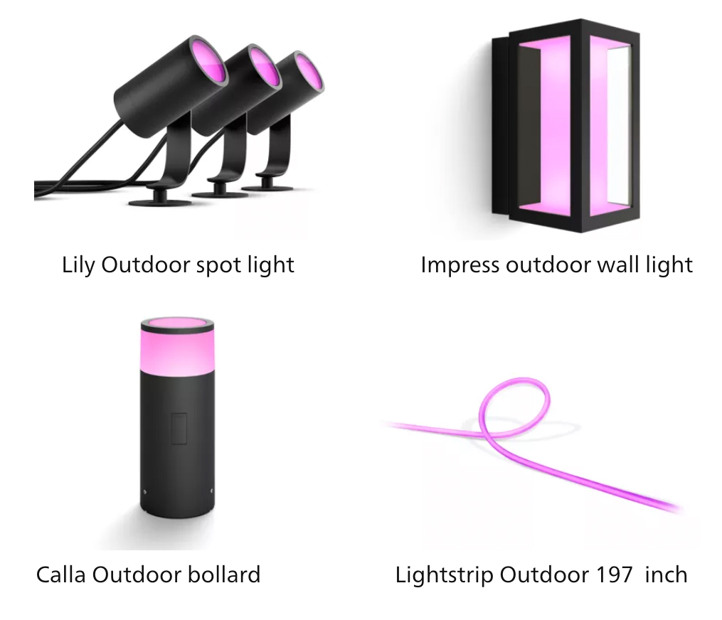 Philips Hue products for outdoors Philips Hue products for outdoors