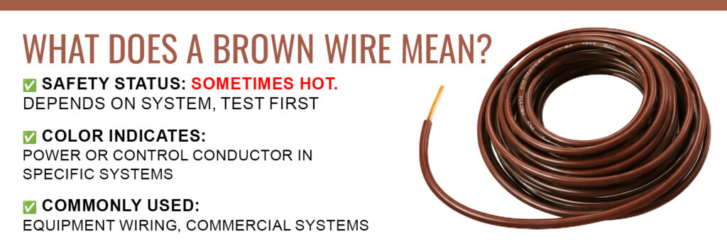 What Does a brown Wire Mean
