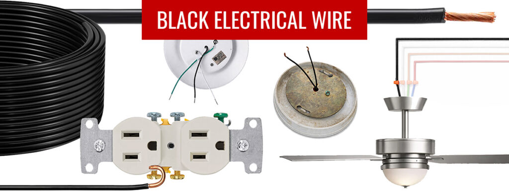 black electrical wire