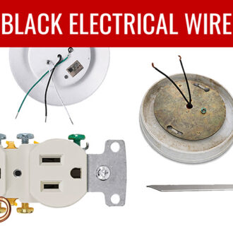 black electrical wire