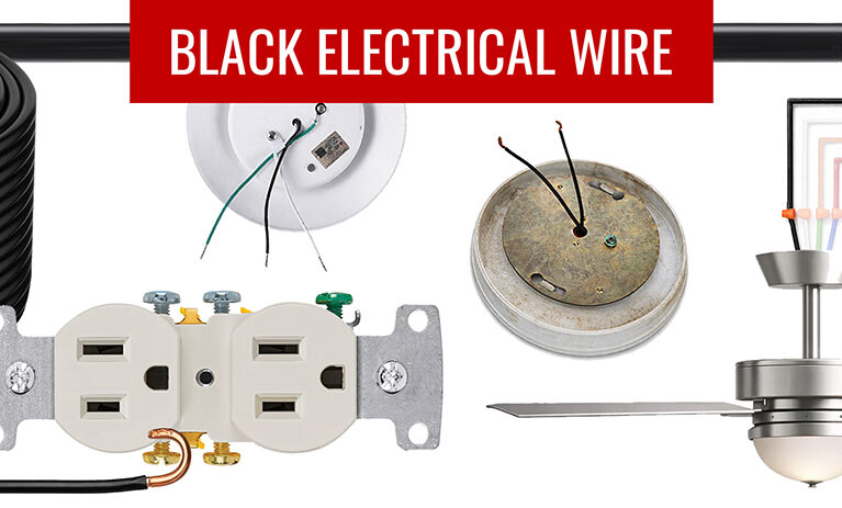 black electrical wire