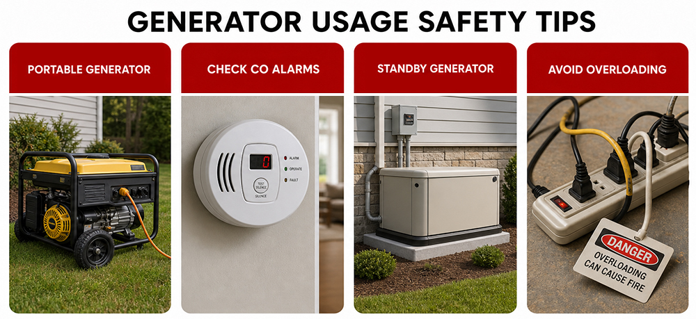 Safety Tips for Generator Usage After the Storm