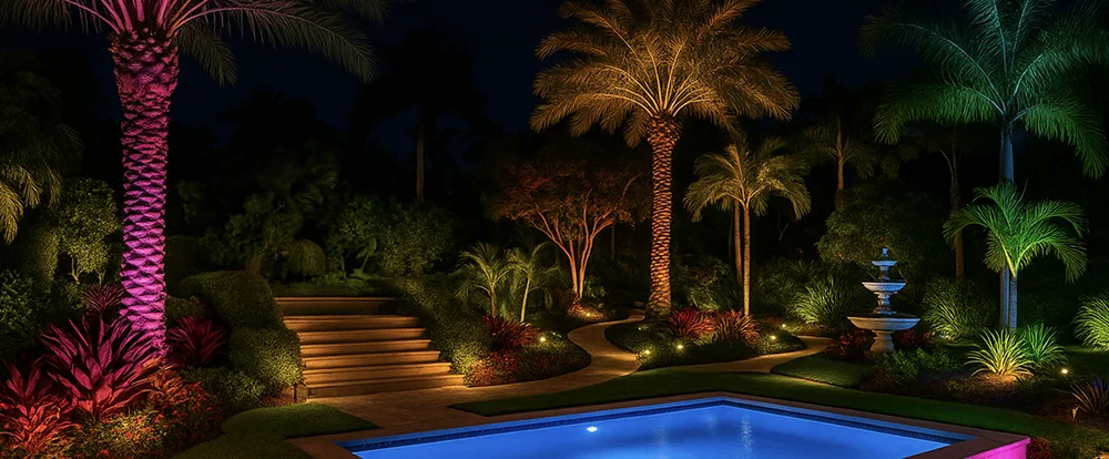 Colored outdoor light bulbs