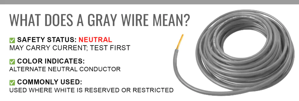 What Does a gray Wire Mean What Does a gray Wire Mean