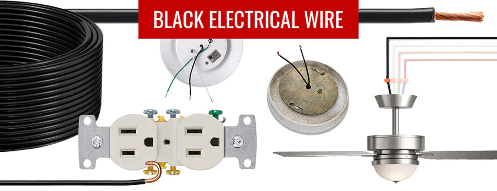 black electrical wire