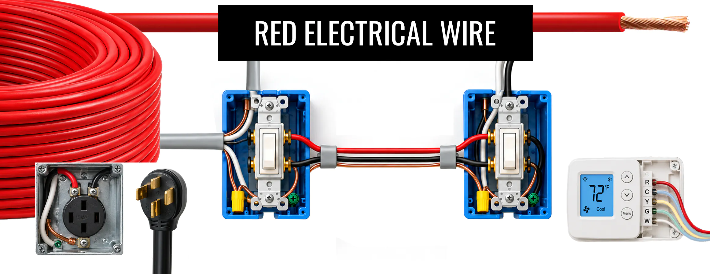 Red Electrical wire